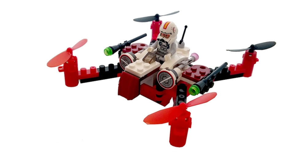 The Space Fighter Building Block Drone is perfect for brainiacs.