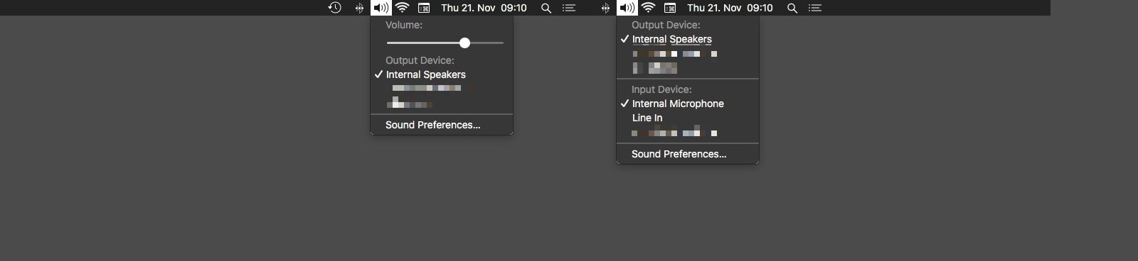 Option-click the volume icon to route audio on your Mac. 