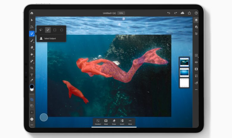 Adobe Photoshop for iPad got a significant update today