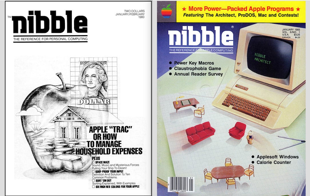 two Nibble magazine covers