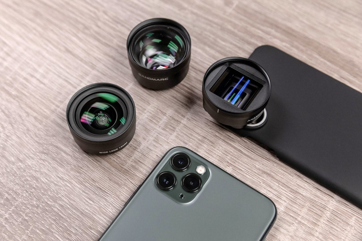 Sandmarc lenses and cases for the iPhone 11 line