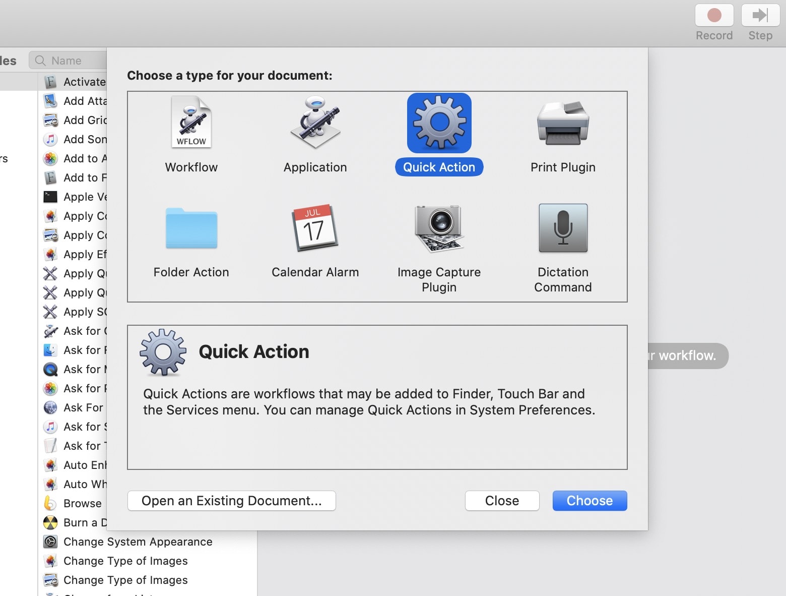 Create a Mac Quick Action here. 