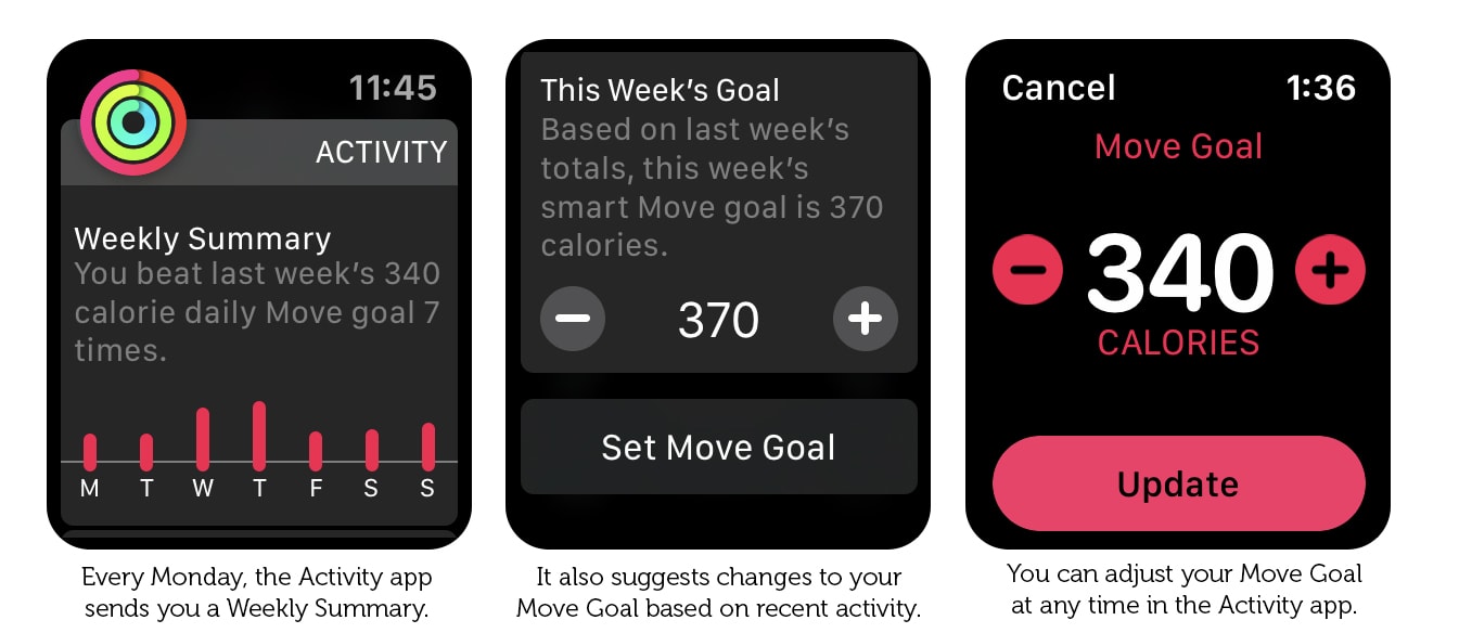 Here's where you set your Apple Watch Move goal.