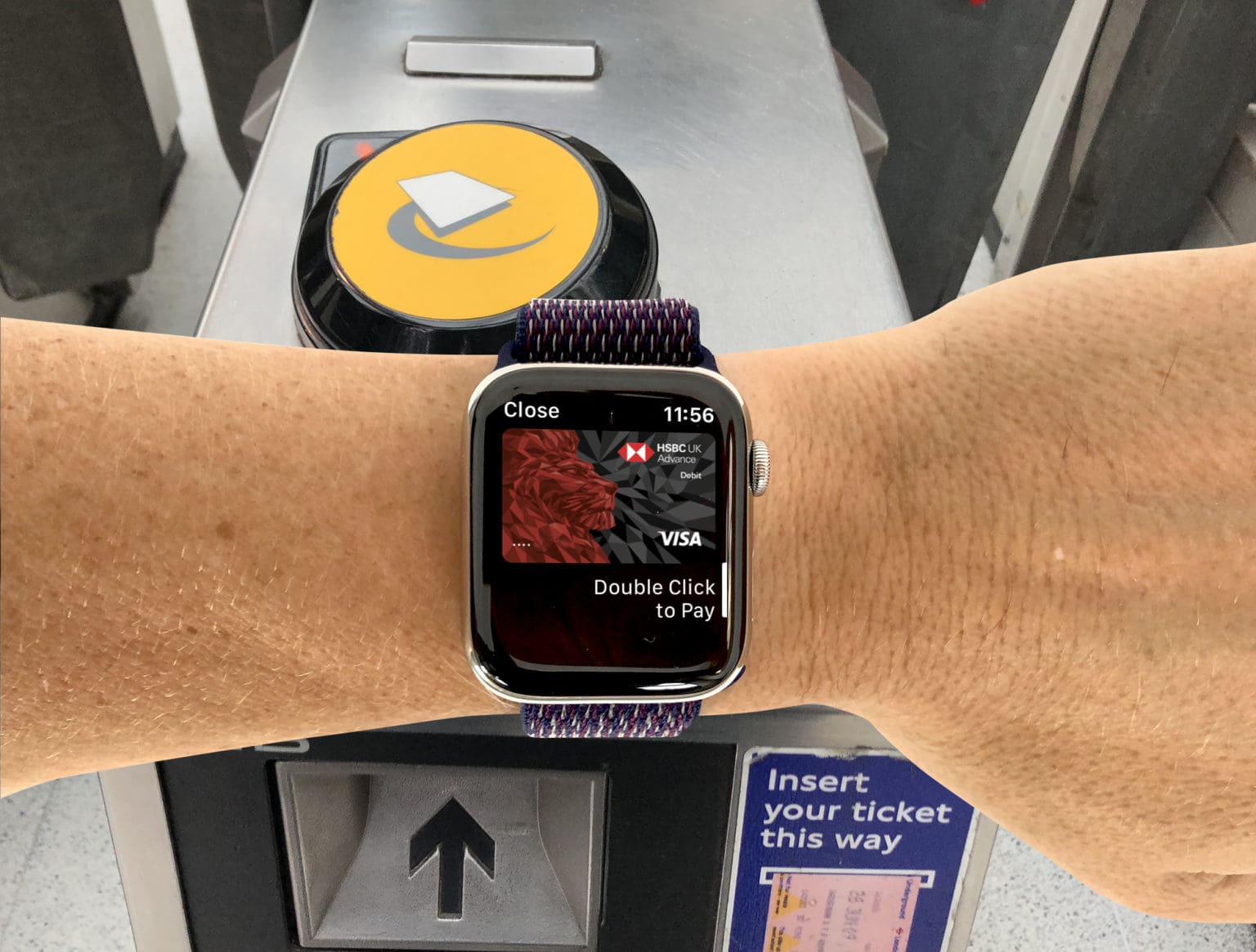 You don't need to trigger Apple Pay to access the London Underground