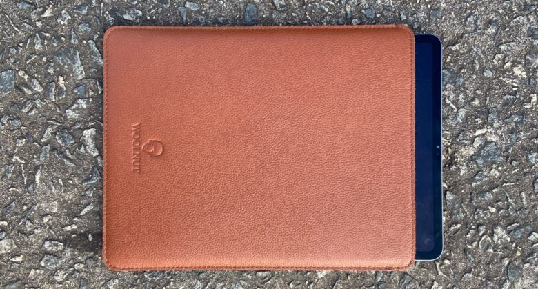 Woolnut Leather Sleeve with 12.9-inch iPad Pro