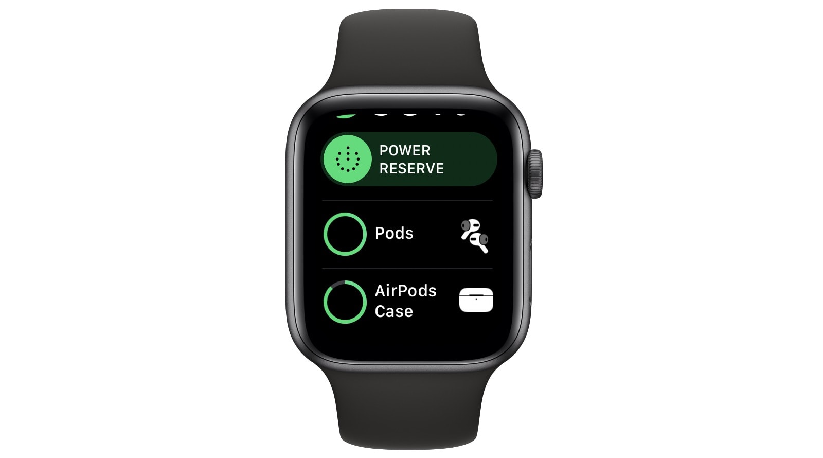 Check your AirPods' battery from the Apple Watch.