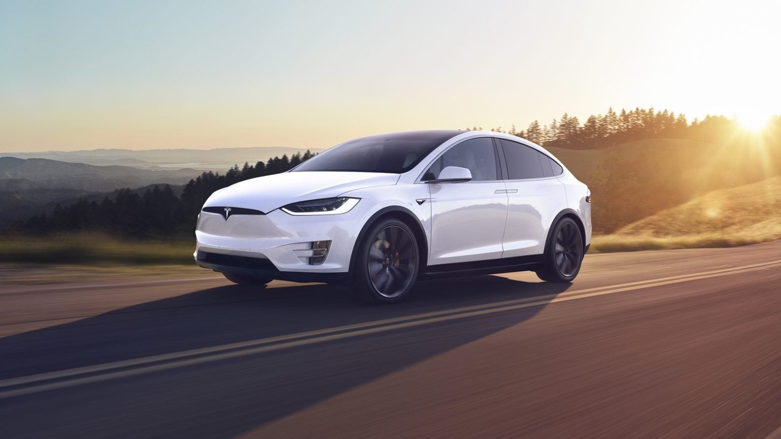 A Tesla Model X similar to this one crashed in 2018.