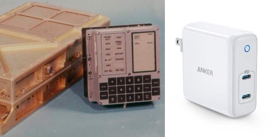 Apollo 11 Guidance Computer with Anker PowerPort Atom PD 2