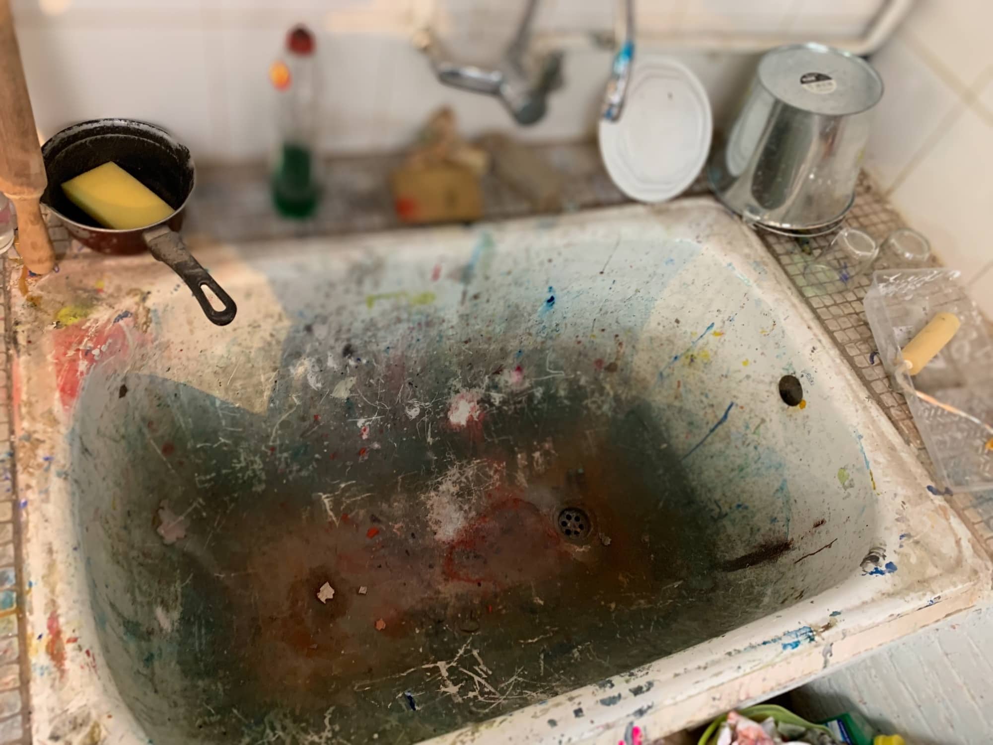 dirty sink