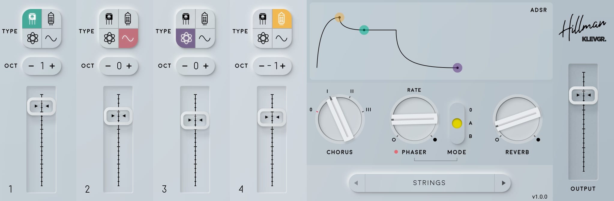 What a beauty! Klevgrand’s Hillman vintage synth app is a textbook example of neumorphism