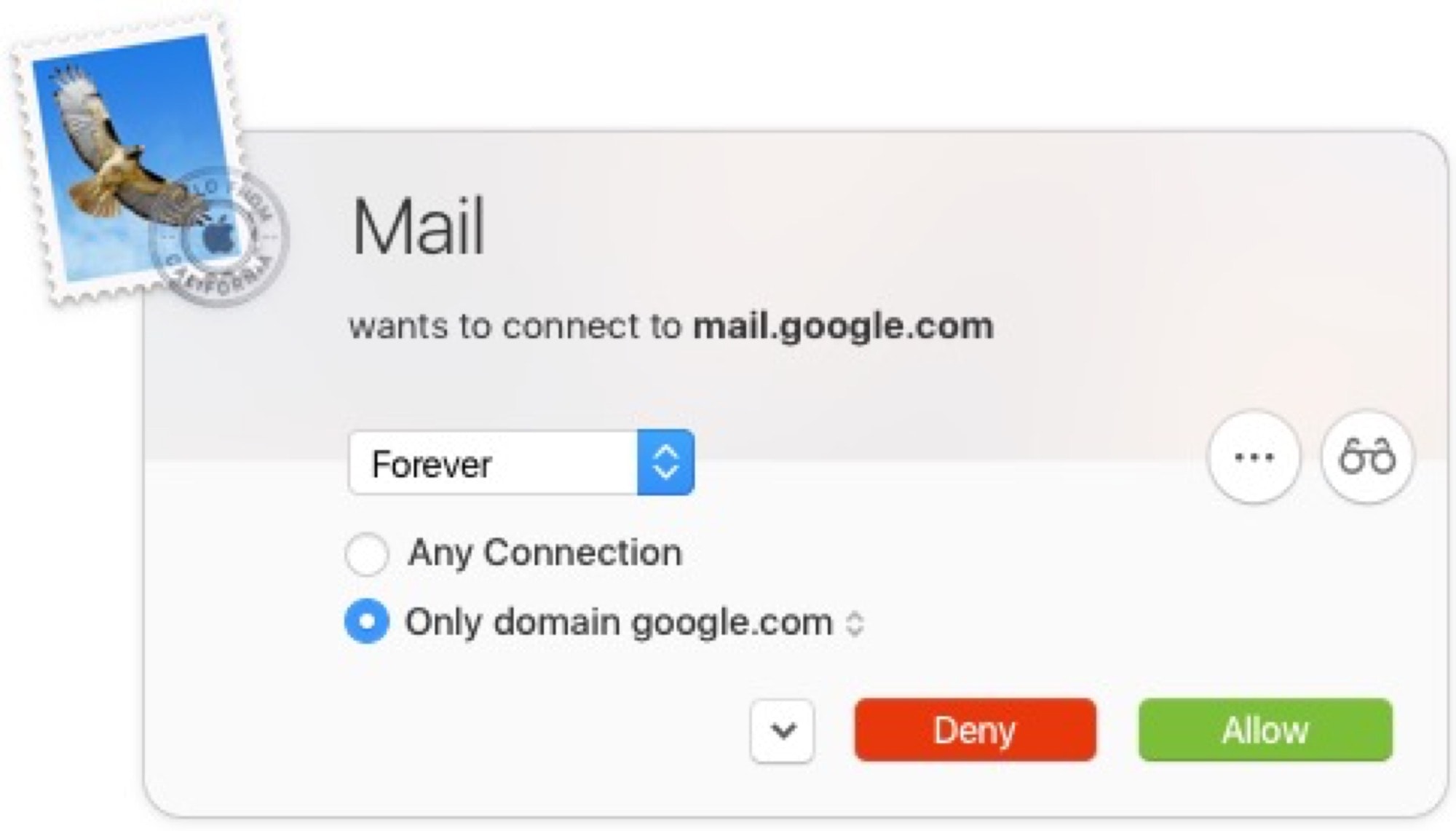 Decide immediately copy Little Snitch lets you know when something tries to connect.