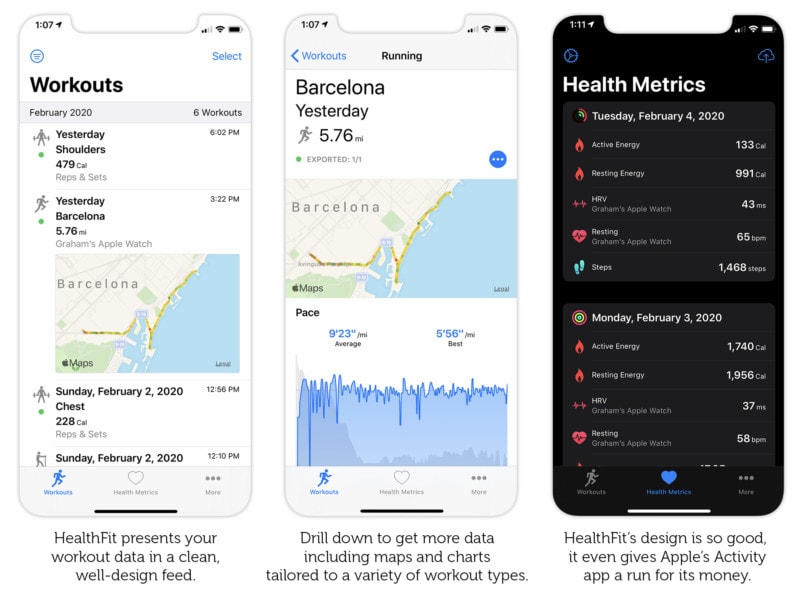Healthfit update means you can sync Apple Watch and Strava once again