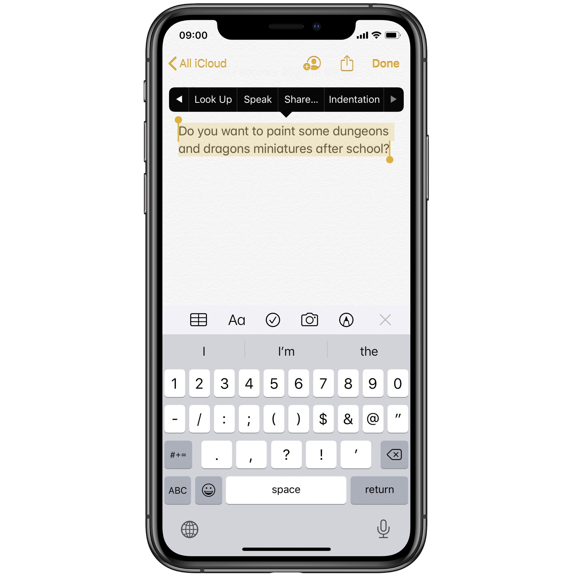 Speak any text, from anywhere on your iPhone. 