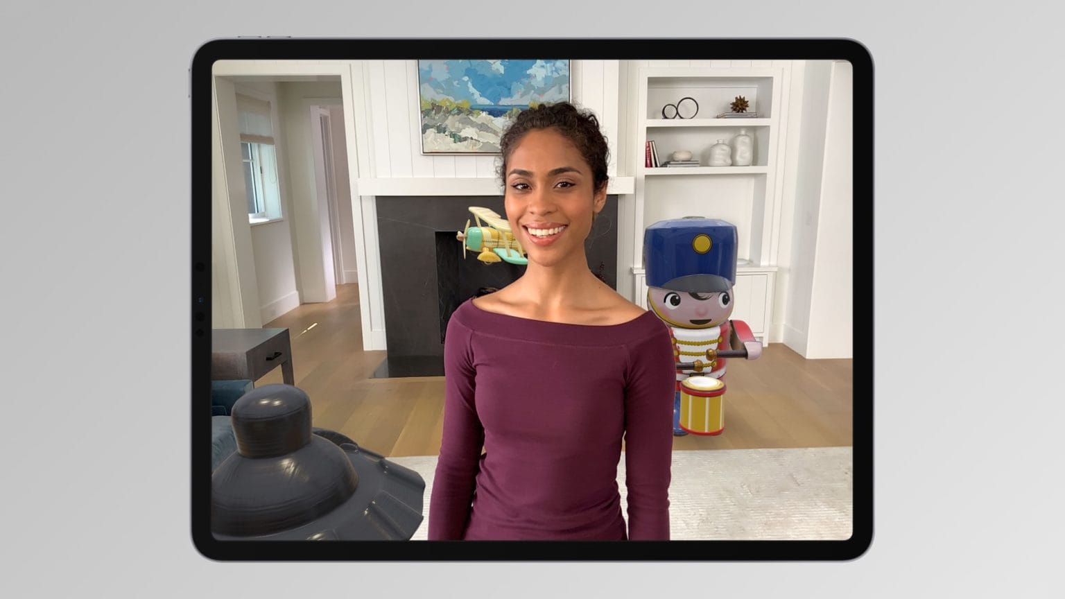 ARKit 3.5 offers improved people occlusion with its LiDAR 3D scanner.