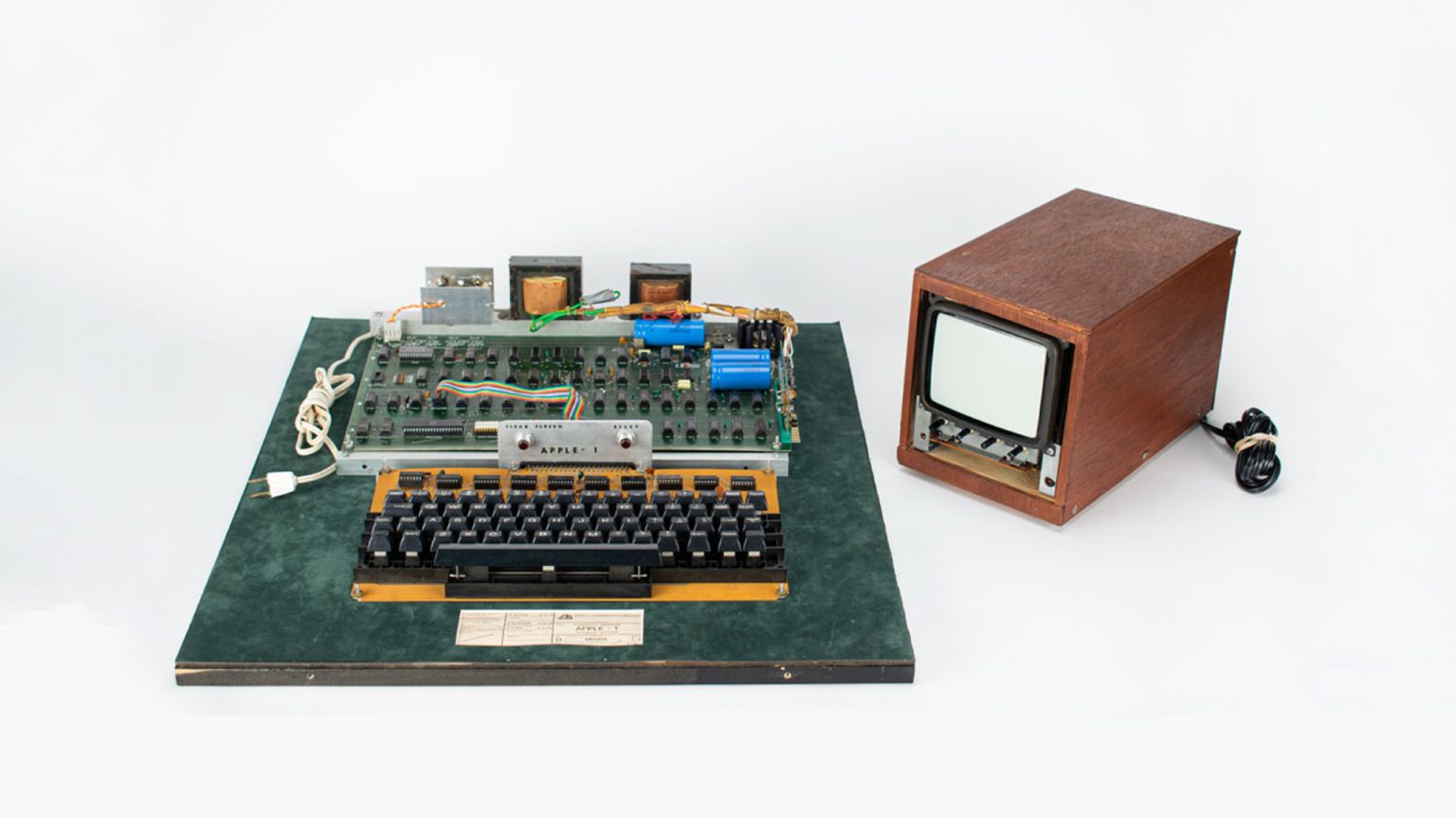 Apple-1 auction netted almost half a million dollars.
