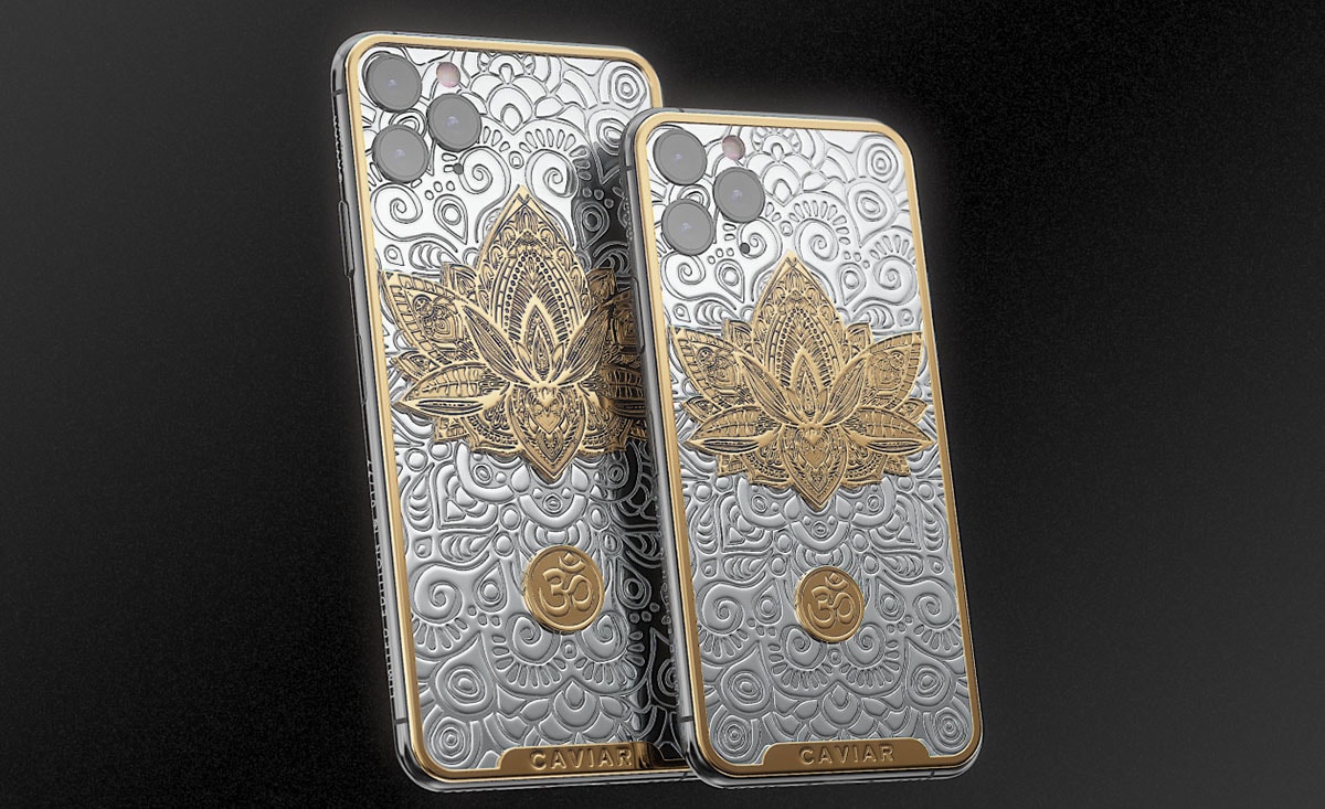 Caviar's silver iPhone collection