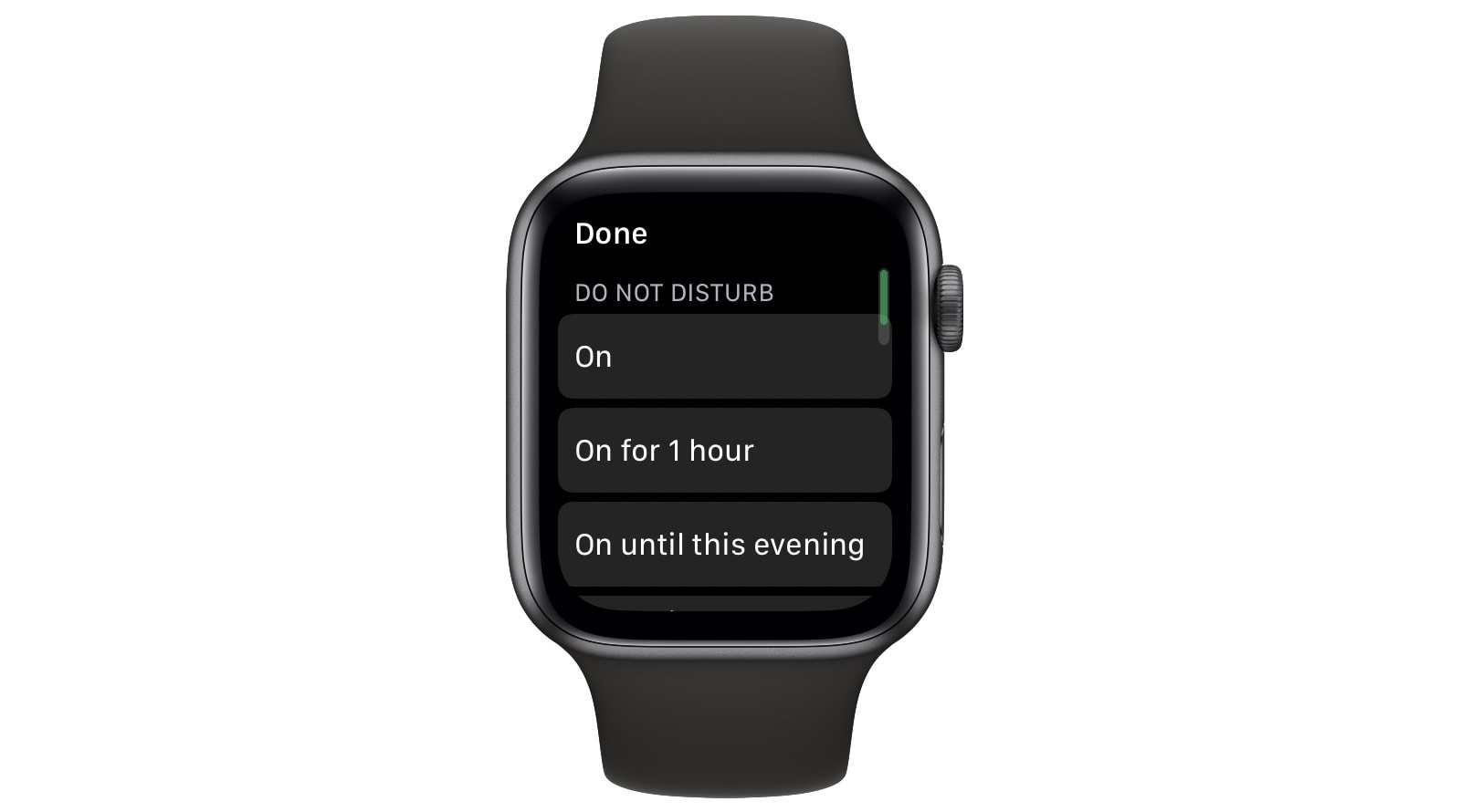 Apple Watch Do Not Disturb.