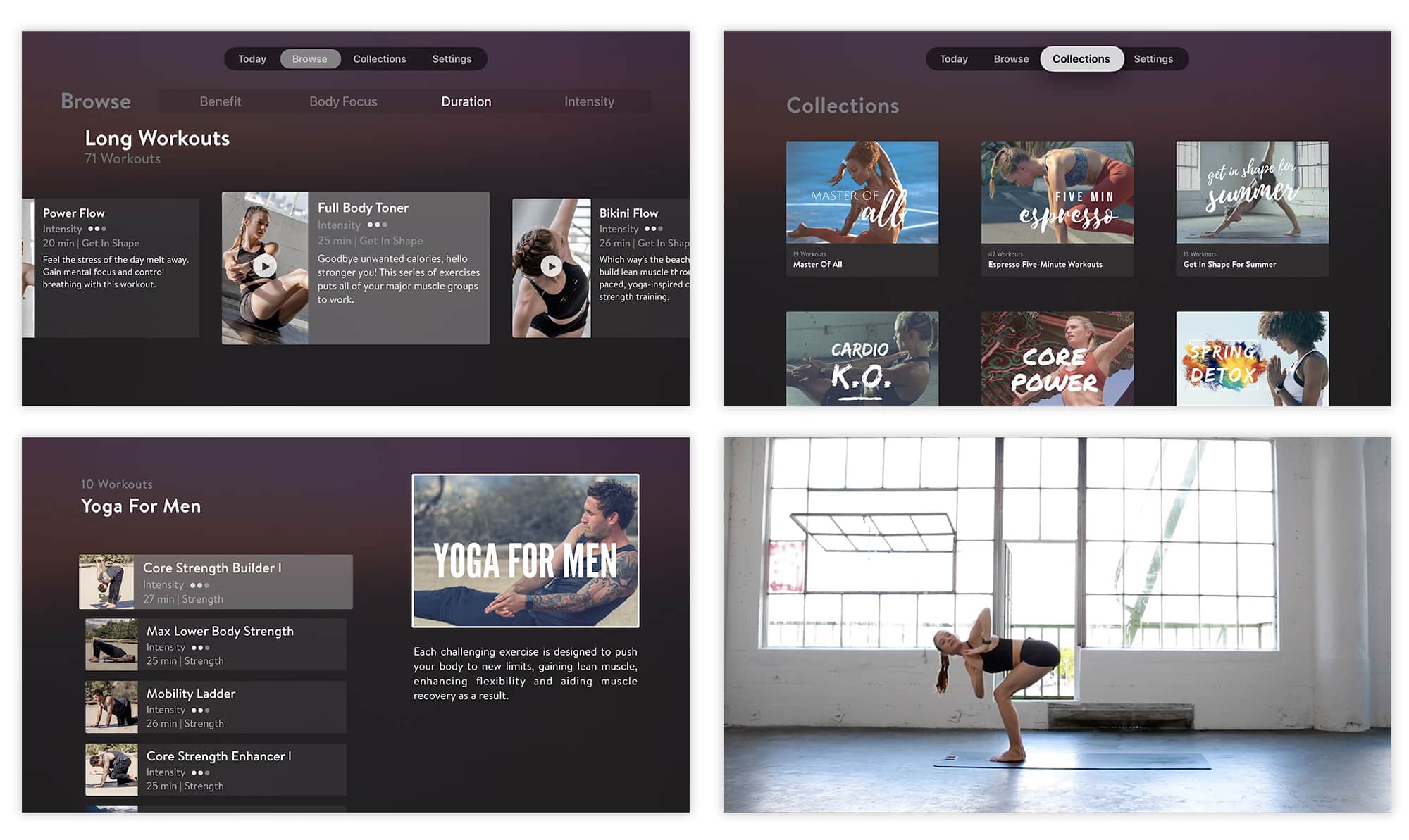 Asana Rebel offers a sumptuous range of workout videos.