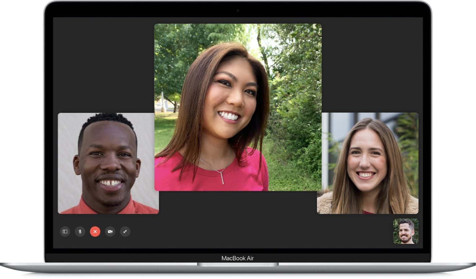 A Group FaceTime call on the Mac.