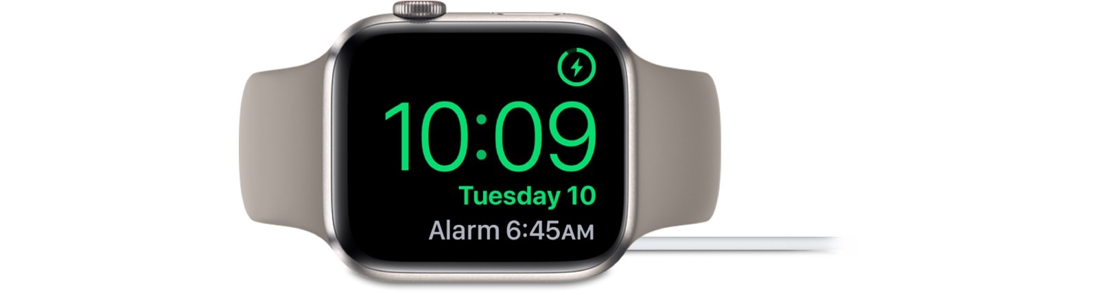 Charge your Apple Watch in nightstand mode, and it becomes a tiny alarm clock.