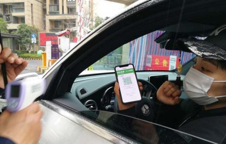 China's QR code for health risk