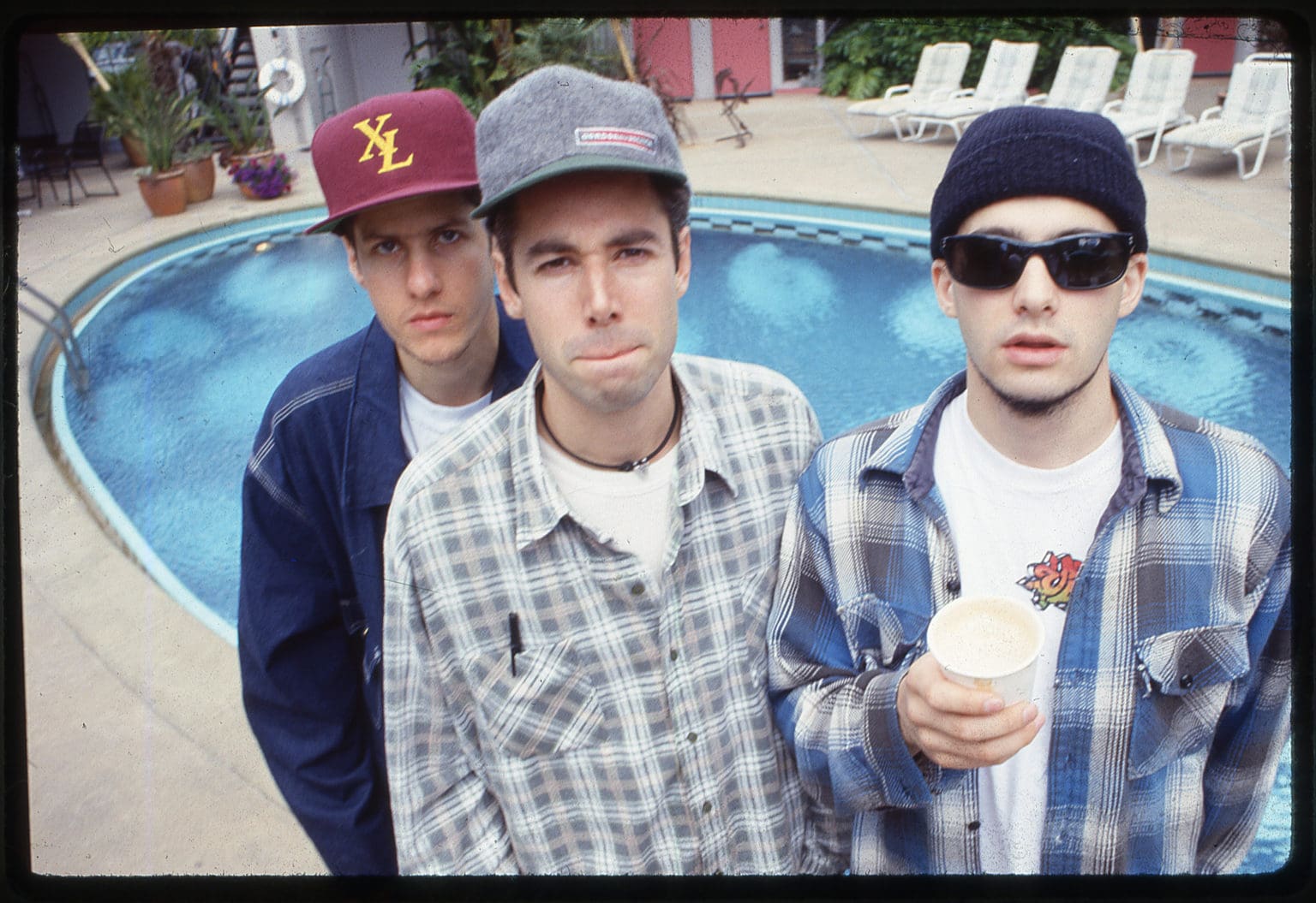 Beastie Boys Story: Mike Diamond, Adam Yauch and Adam Horovitz in 1993 from an archival photo used in “Beastie Boys Story,” premiering globally on Apple TV+ on April 24.