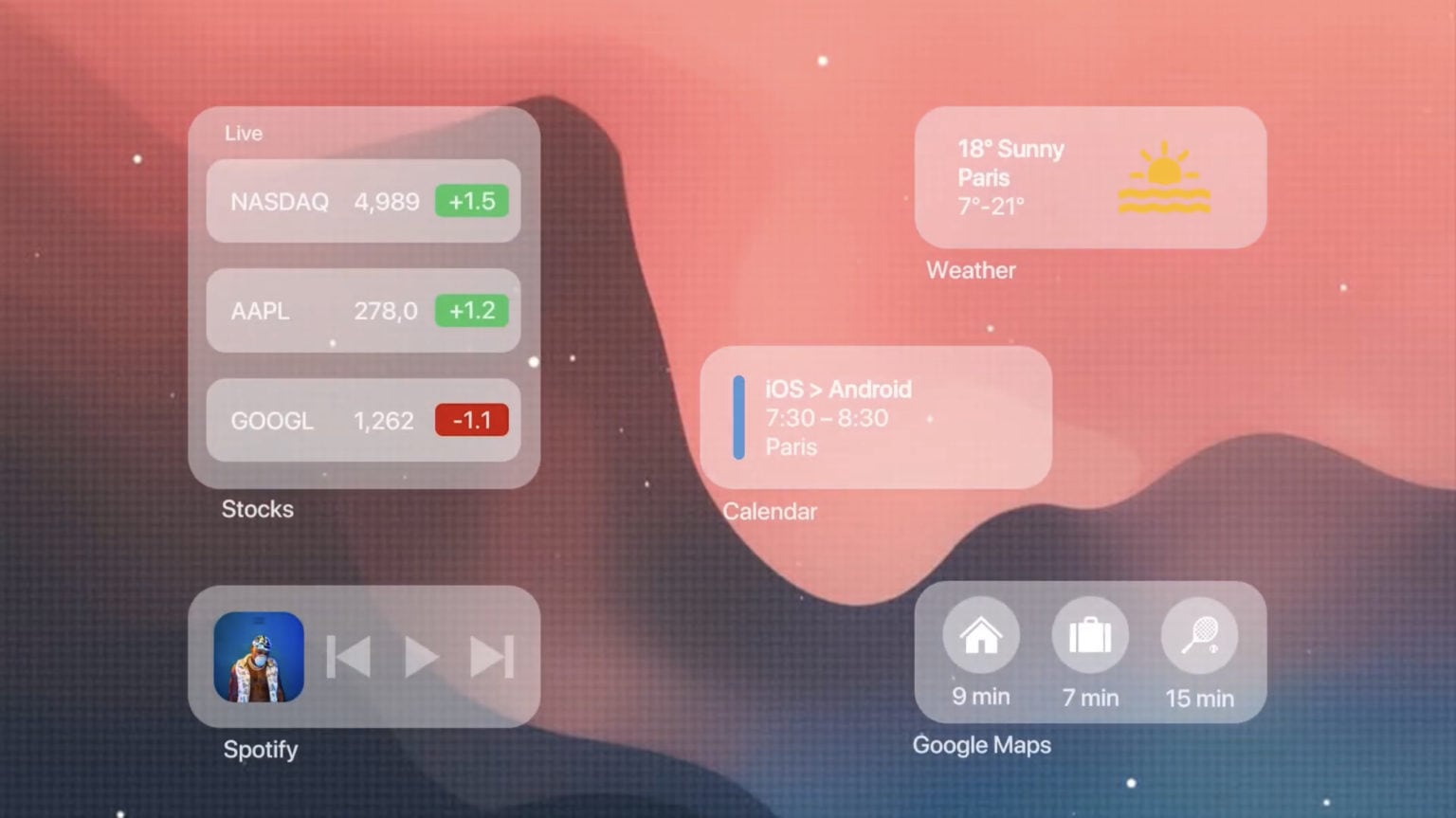 New iOS 14 concept video includes home screen widgets