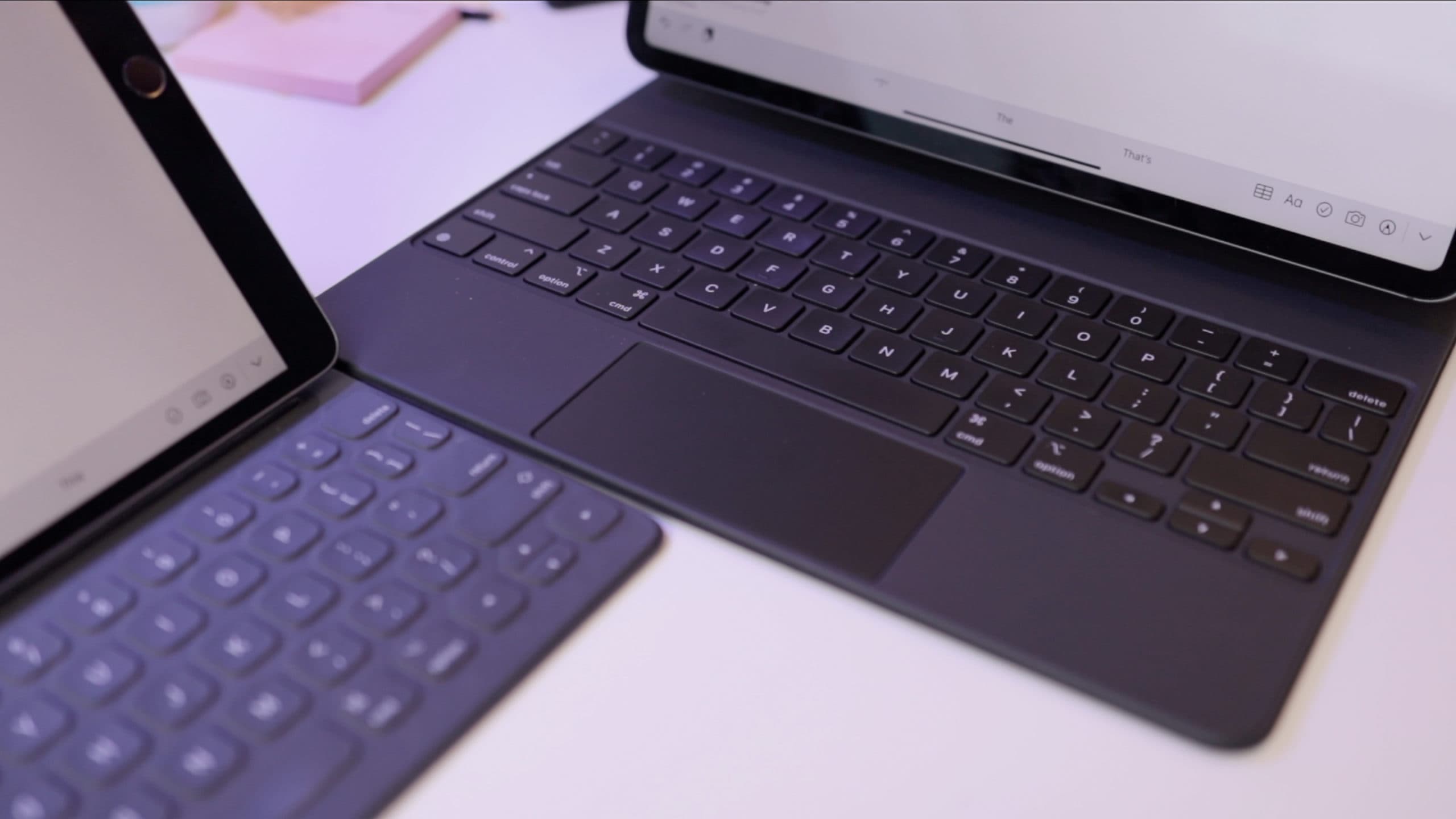 The Smart Keyboard was nice, but the Magic Keyboard is better. (Probably.)