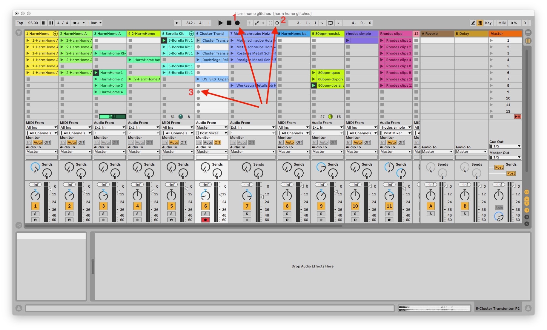 Recording in Ableton Live: As easy as 1.2.3.