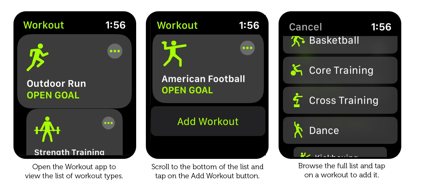 How to add an Apple Watch home workout