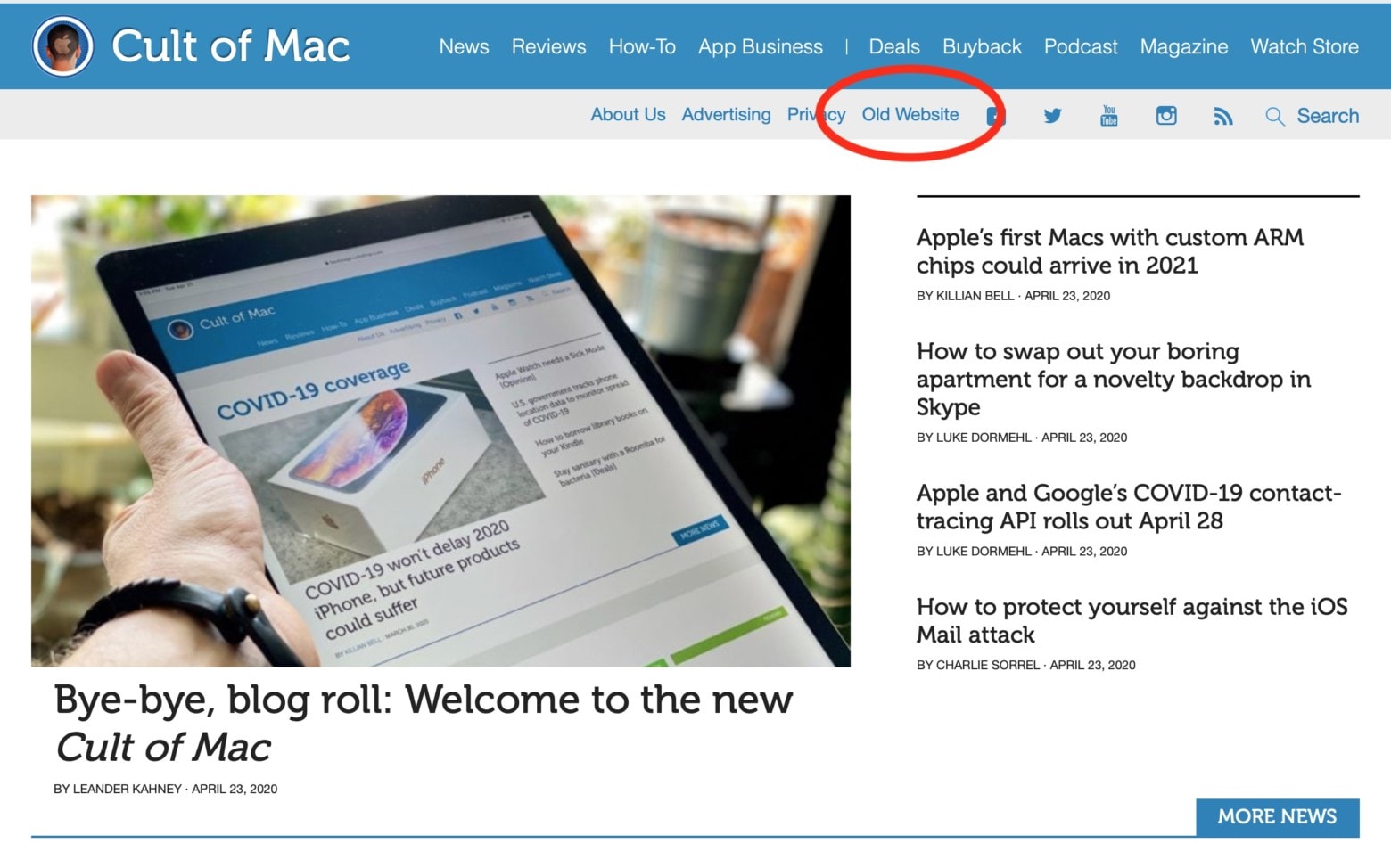 Bye-bye, blog roll: Welcome to the new Cult of Mac | Cult of Mac