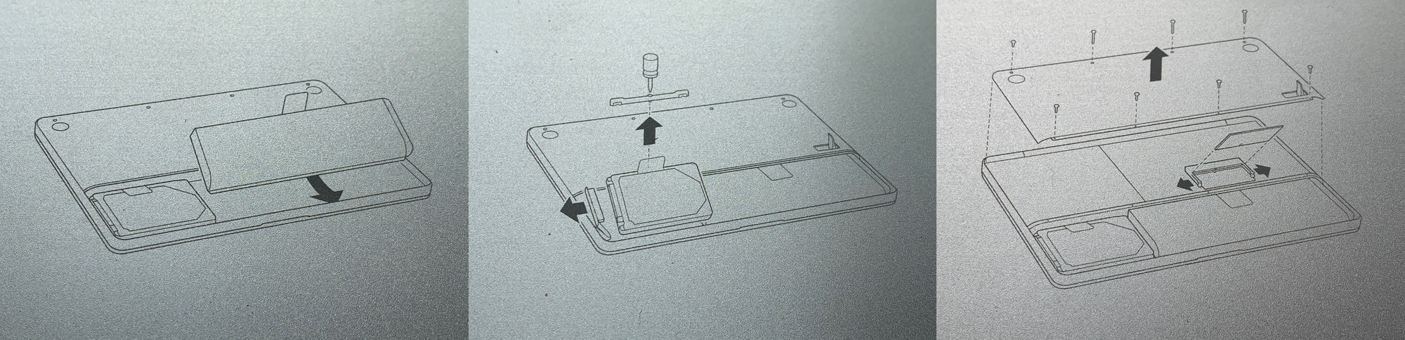 This Mac even has repair instructions on the inside of the battery panel. 