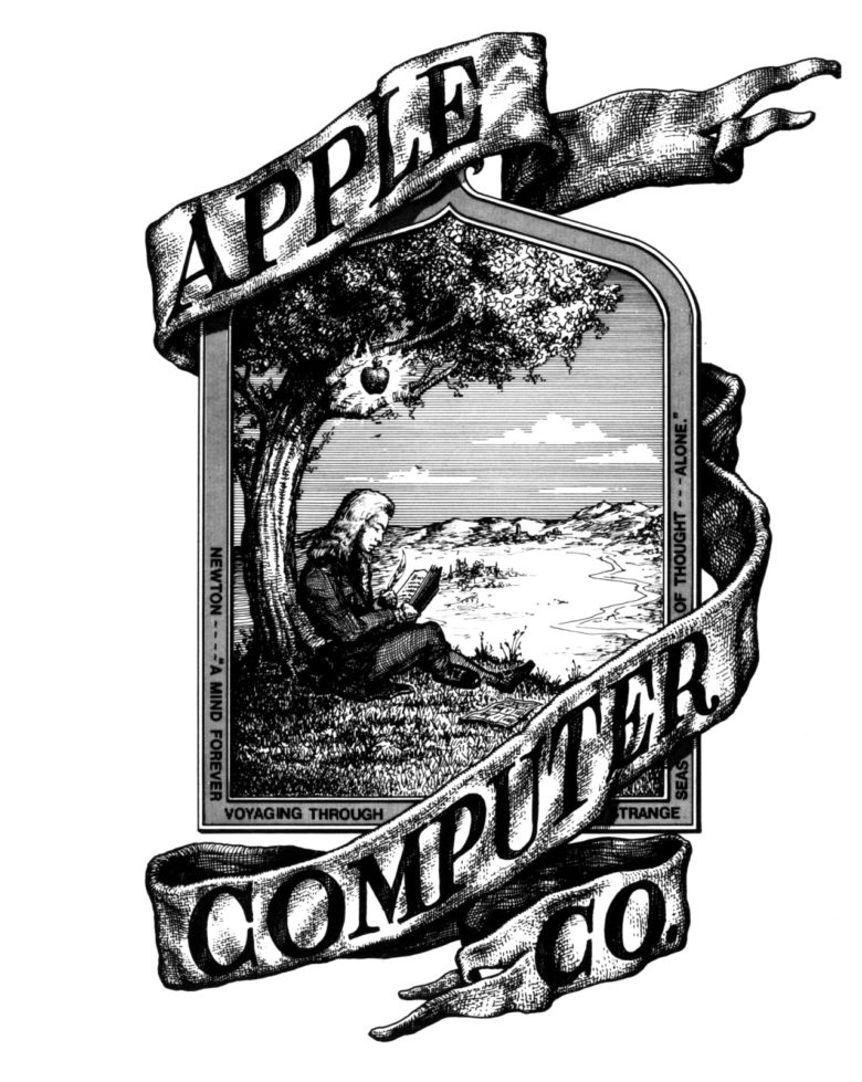 Original Apple logo: Ron Wayne drew Apple’s first corporate logo. He tried to include his signature as part of the design, but Steve Jobs made him remove it.
