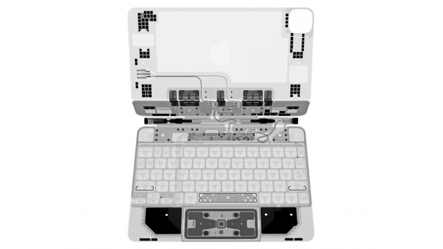iPad Pro Magic Keyboard in X-ray