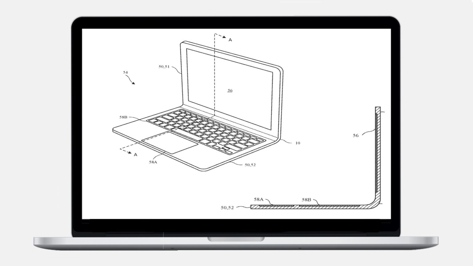 A bendable MacBook stared in an Apple patent filing.