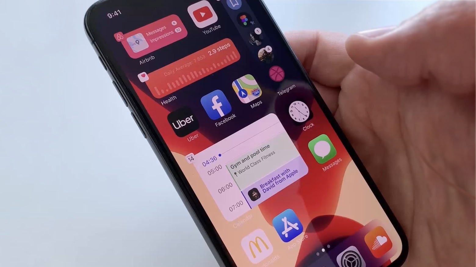 iOS 14 concept includes multiple widgets