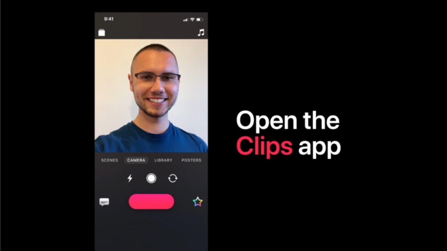 Apple Clips is the focus of Today at Apple.