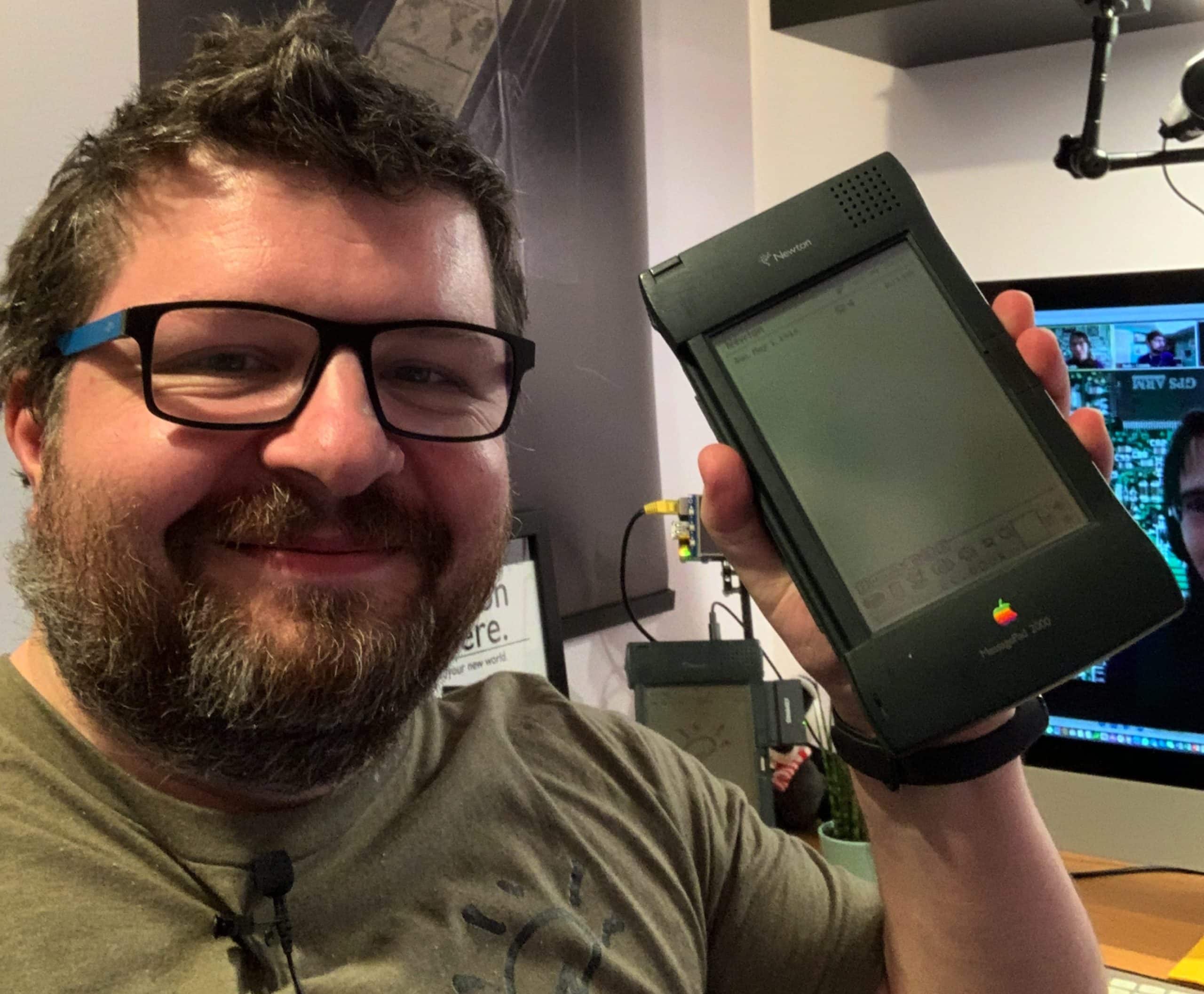 Organizer Paweł Piotrowski during the 2020 Worldwide Online Newton Conference.