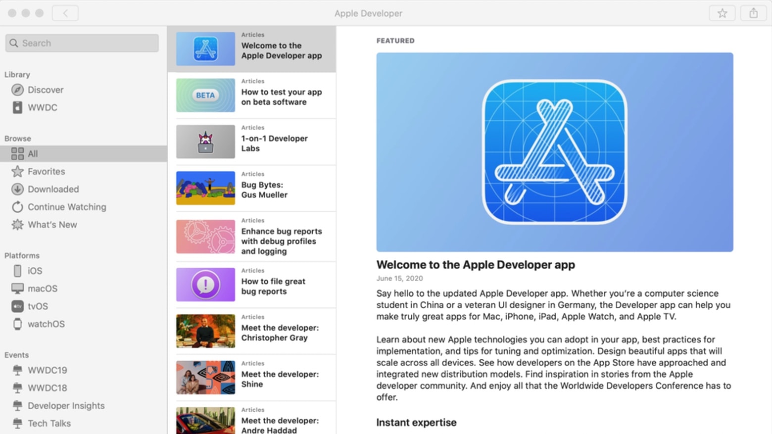 Apple Developer for Mac is finally here.