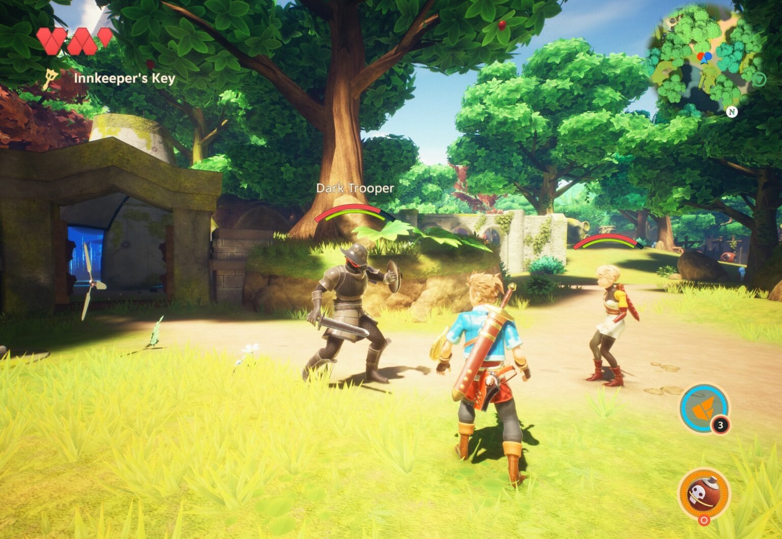 Oceanhorn 2: Knights of the Lost Realm involves battling robots with swords.