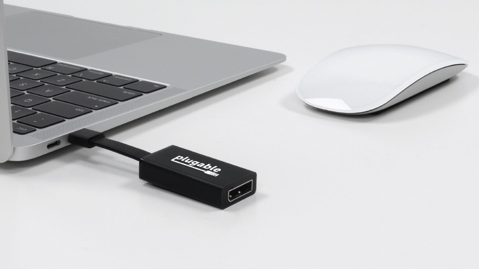 Plugable USB-C adapter for HDMI monitors.