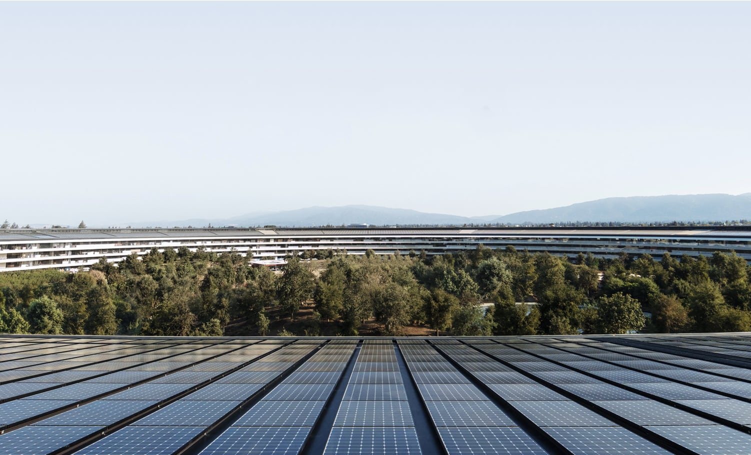 Apple Park overhead.