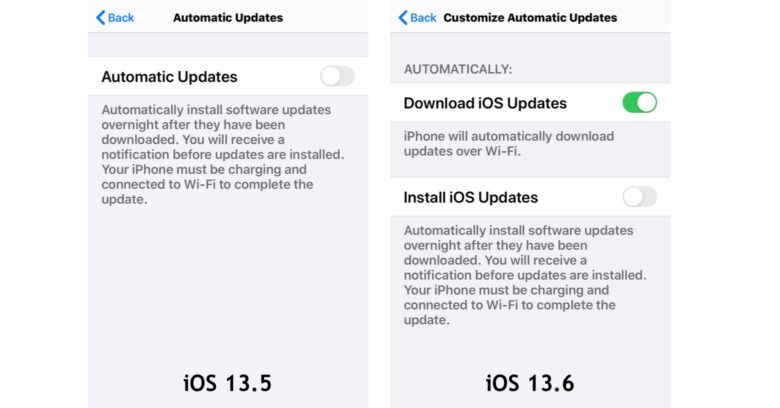 The biggest new feature in iOS 13.6 is Customize Automatic Updates.