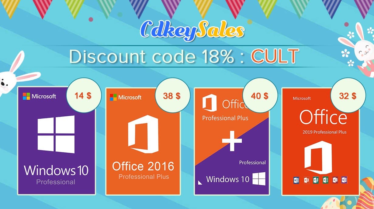 CdkeySales.com offers deals on Windows 10 Pro and Office keys in its summer sale