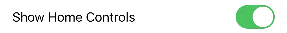 Disable Home controls GIF How to disable Home controls in iOS 14