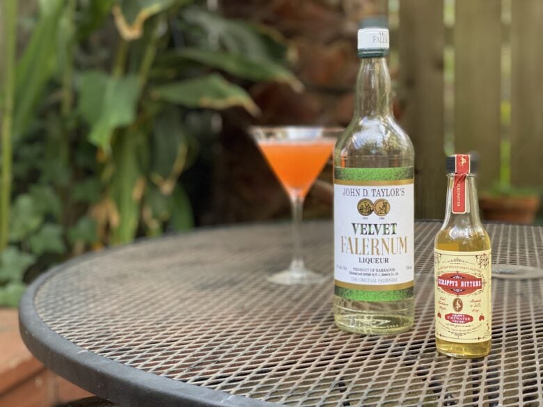 You need Velvet Falernum and Scrappy's Firewater Tincture to make a Spicy Dead Lady cocktail.