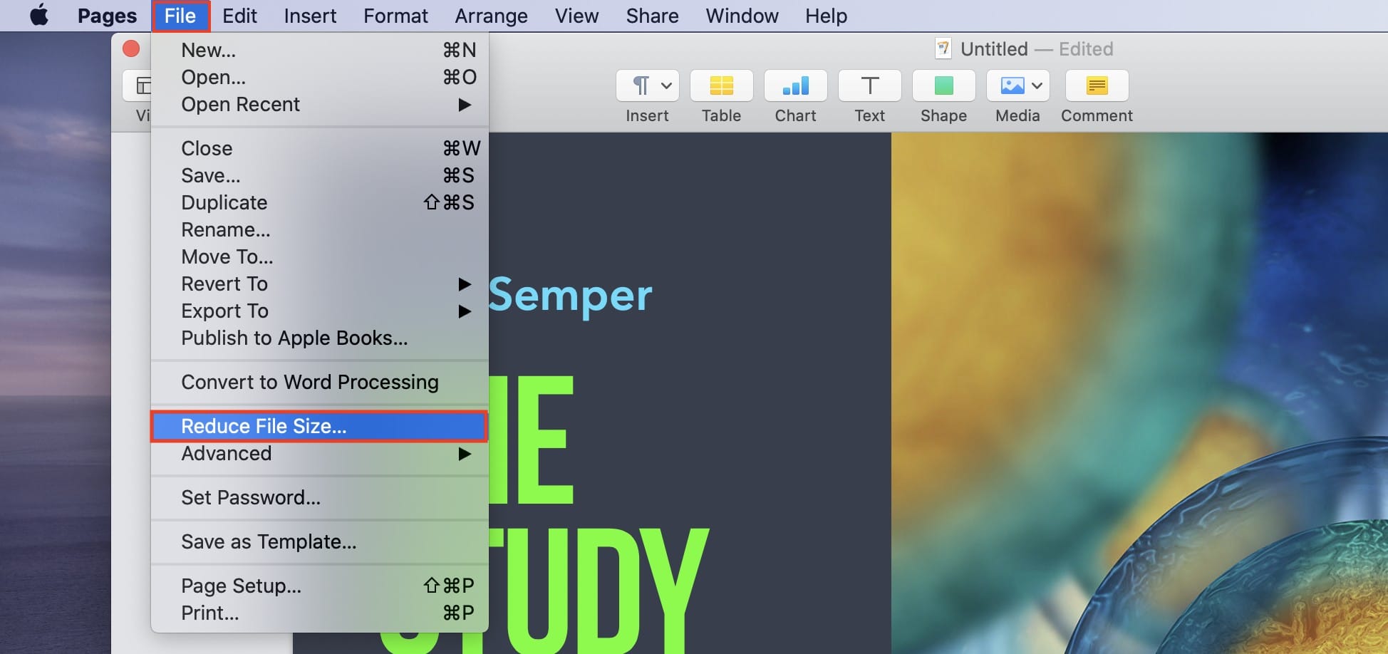 Reduce the size of Pages documents for quicker, easier sharing [Pro tip]