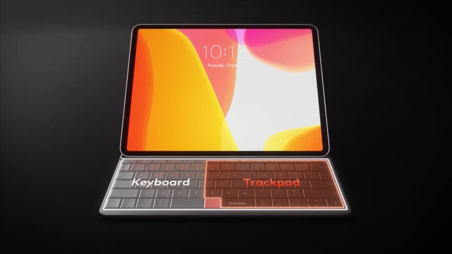 With Mokibo, the keyboard is the trackpad.