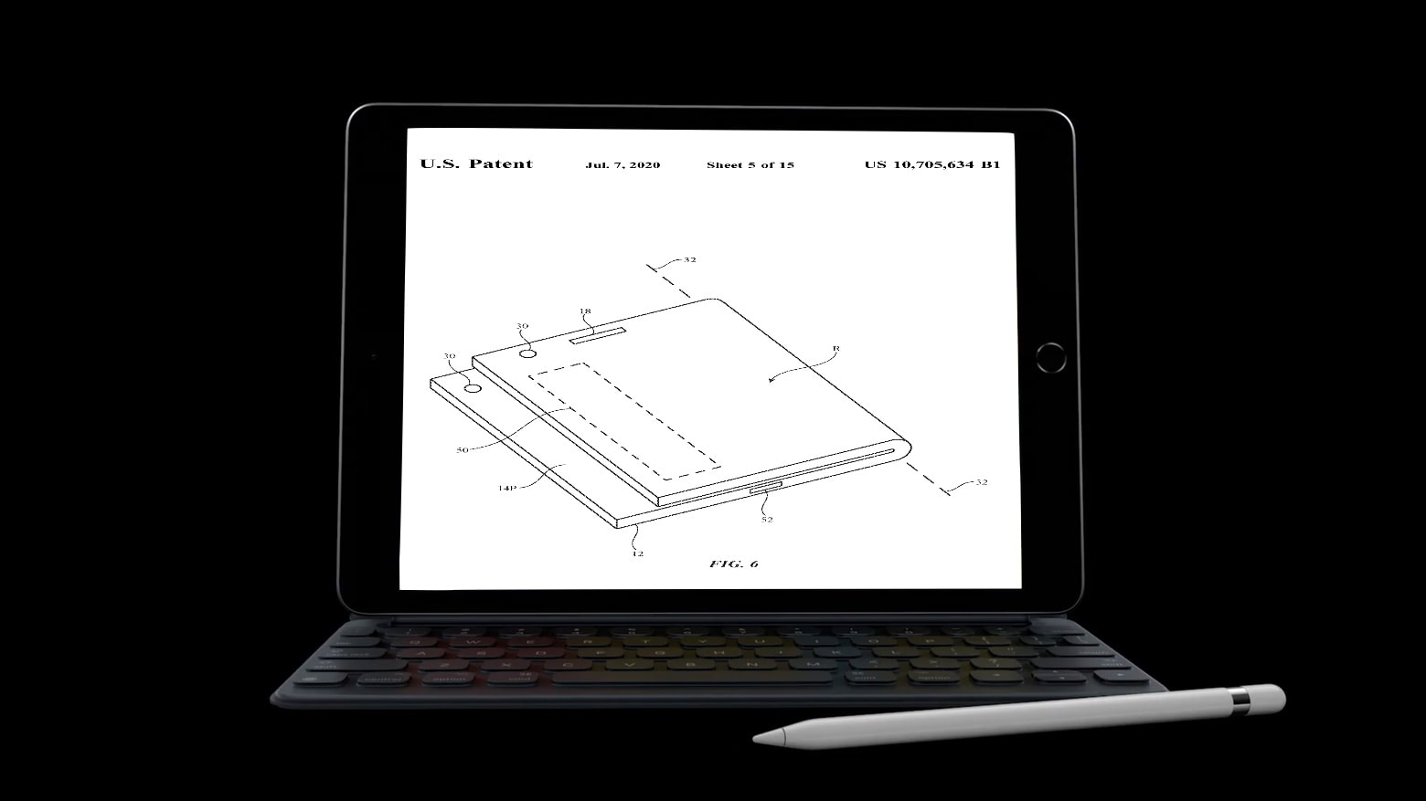 A folding iPhone might leave a portion of the screen always exposed.