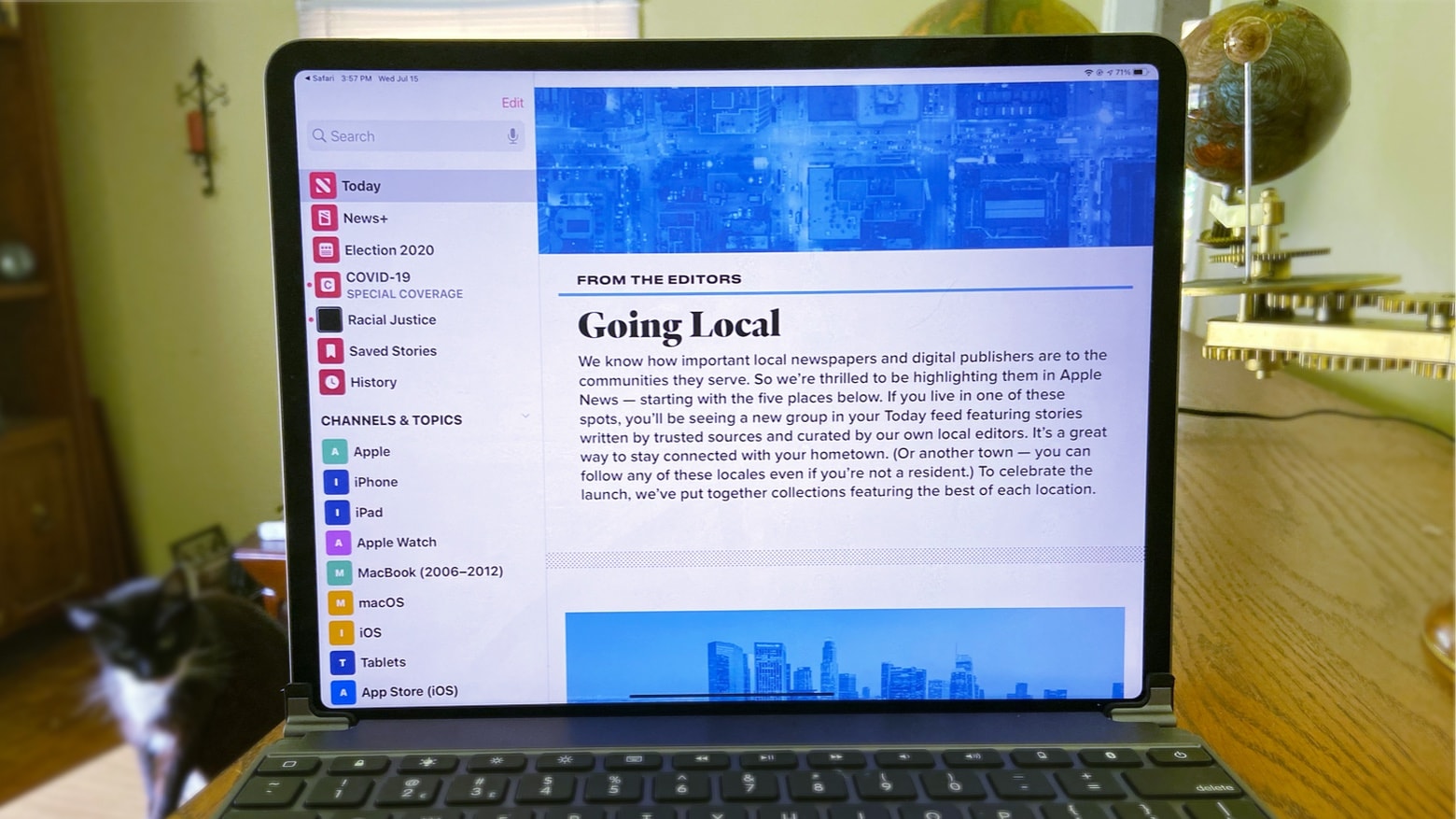 macOS Catalina 10.15.6 isn’t the only operating system with Apple News local content.